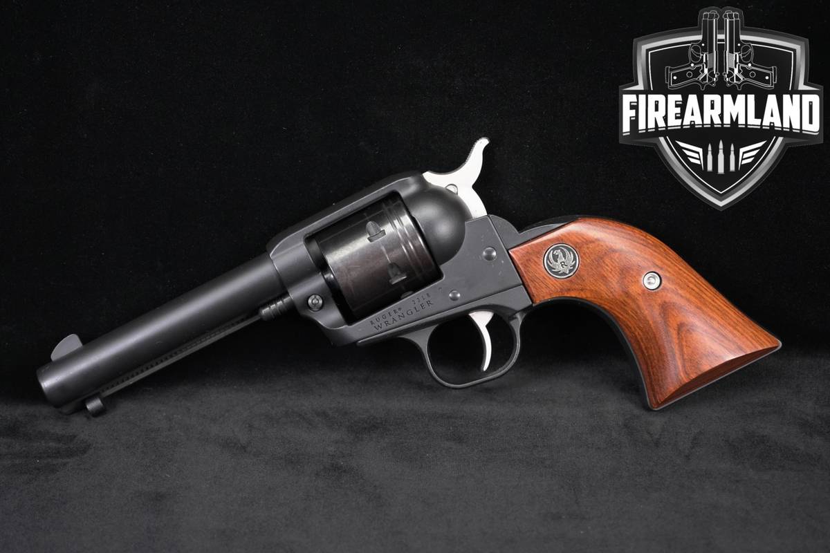Ruger Wrangler 22LR 4.62" Matte Dark Cerakote NON-FLUTED CYLINDER