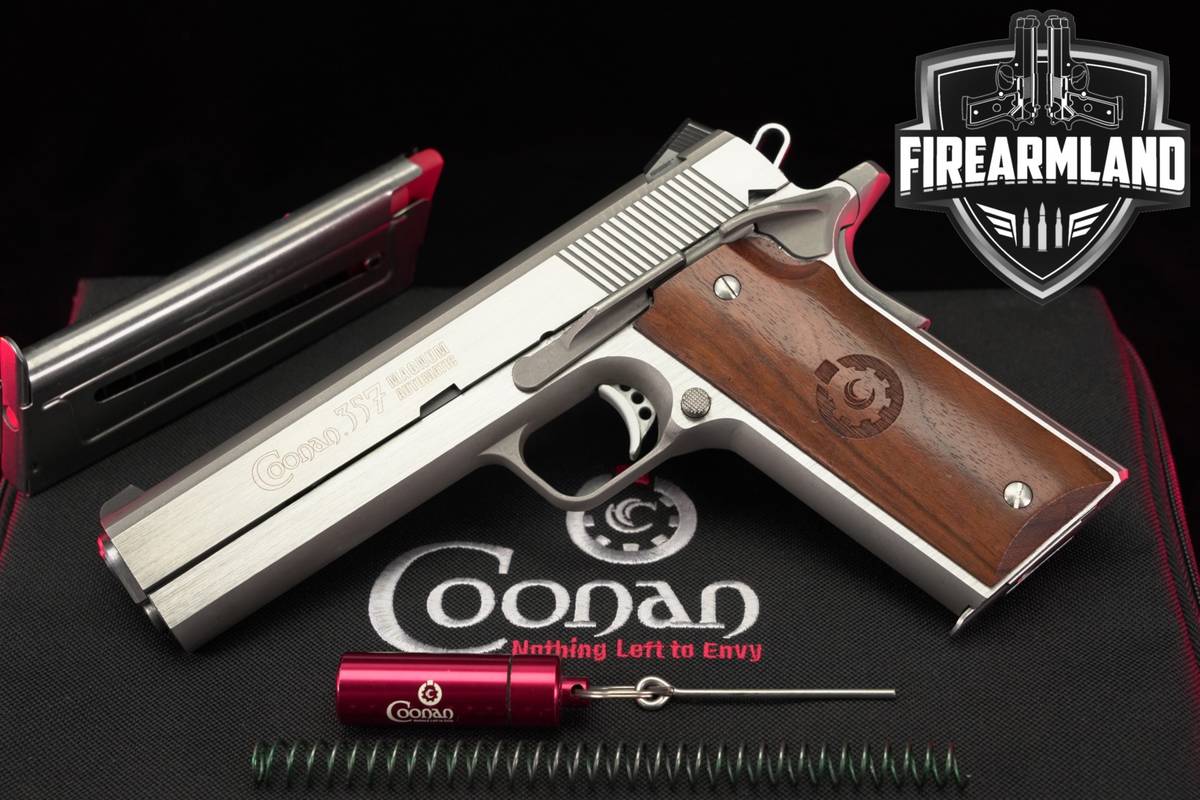 DESIRED! Coonan Classic 357 Magnum 5" Stainless 1911 +2 MAGS & ORIG CASE