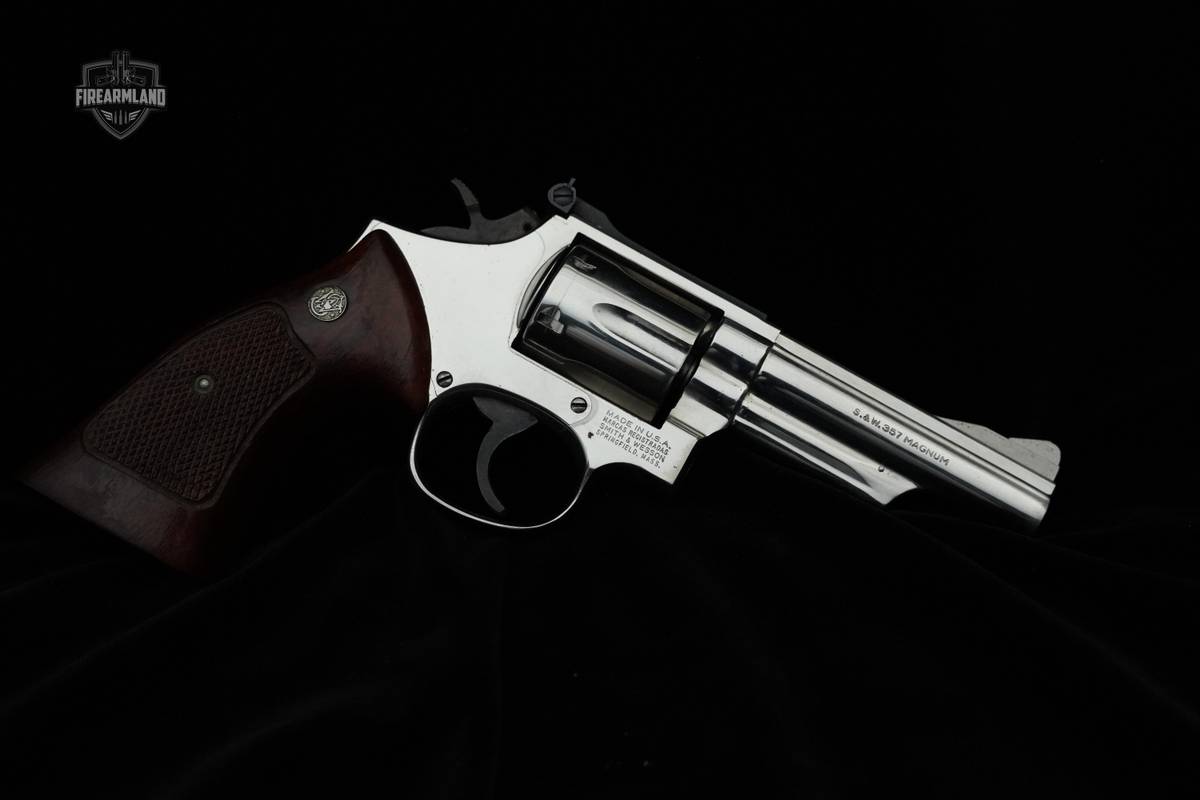 S&W 19-5 357 Magnum Smith & Wesson 357 Mag Model 19-5 Revolver Nickel S&W
