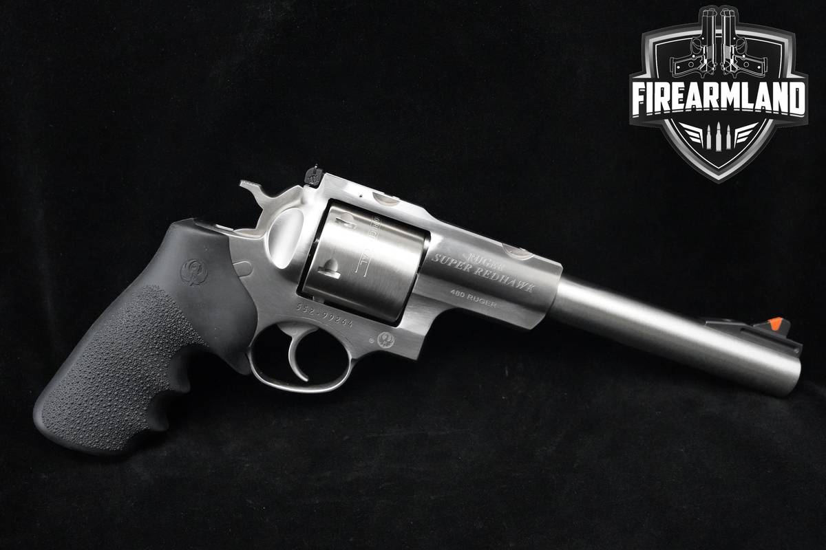 HAND-CANNON! Sturm Ruger Super Redhawk 480 Ruger 7.5" Stainless +ORIG CASE