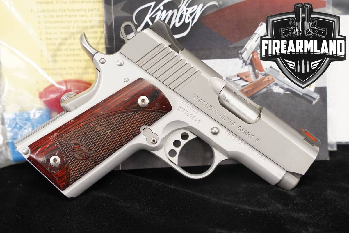 Kimber Stainless Ultra Carry II 45 ACP 1911 3" +ORIG CASE