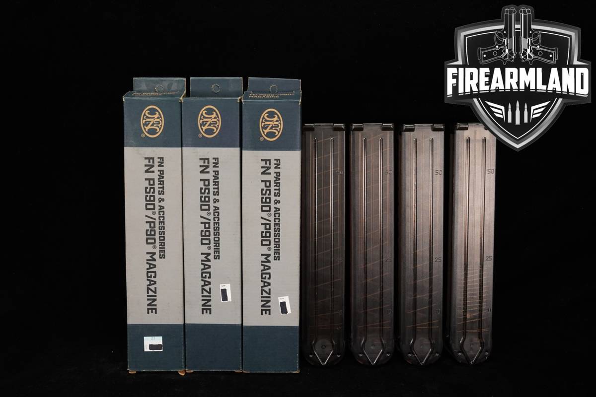SEVEN (7) FN PS90 10 & 50 Round Magazines 5.7X28mm P90 P-90 PS Mags