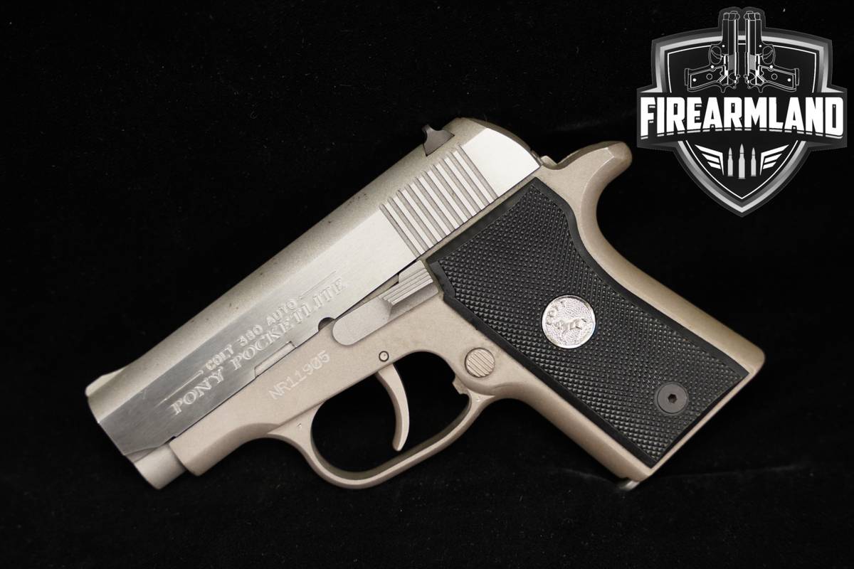 1999 Colt Pony Pocketlite, Series 90 380 ACP 2.8" Two-Tone Stainless