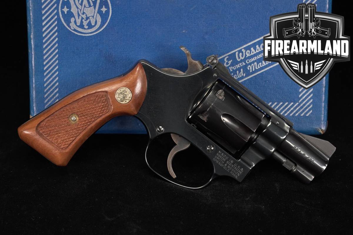 1981 Smith & Wesson Model 34-1 S&W 22/32 Kit Gun 22LR Blued P&R +ORIG BOX