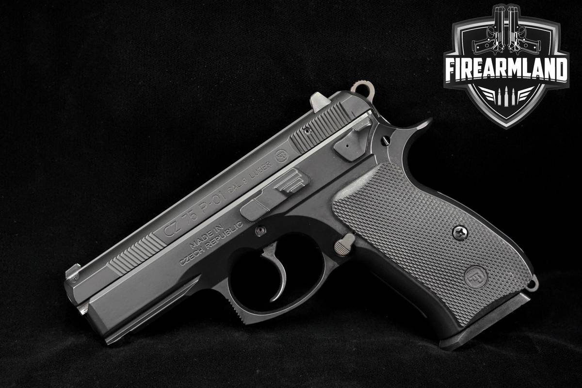 CZ 75 P-01 9mm 3.75" CZ75 P01 Compact Defense Pistol +2 MAGS & ORIG CASE