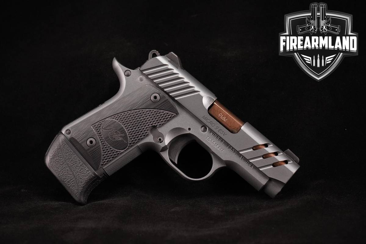 Kimber Micro 9 ESV 9mm 1911 3.15" Gray Micro9 +2 MAGS, ORIG BOX & HOLSTER