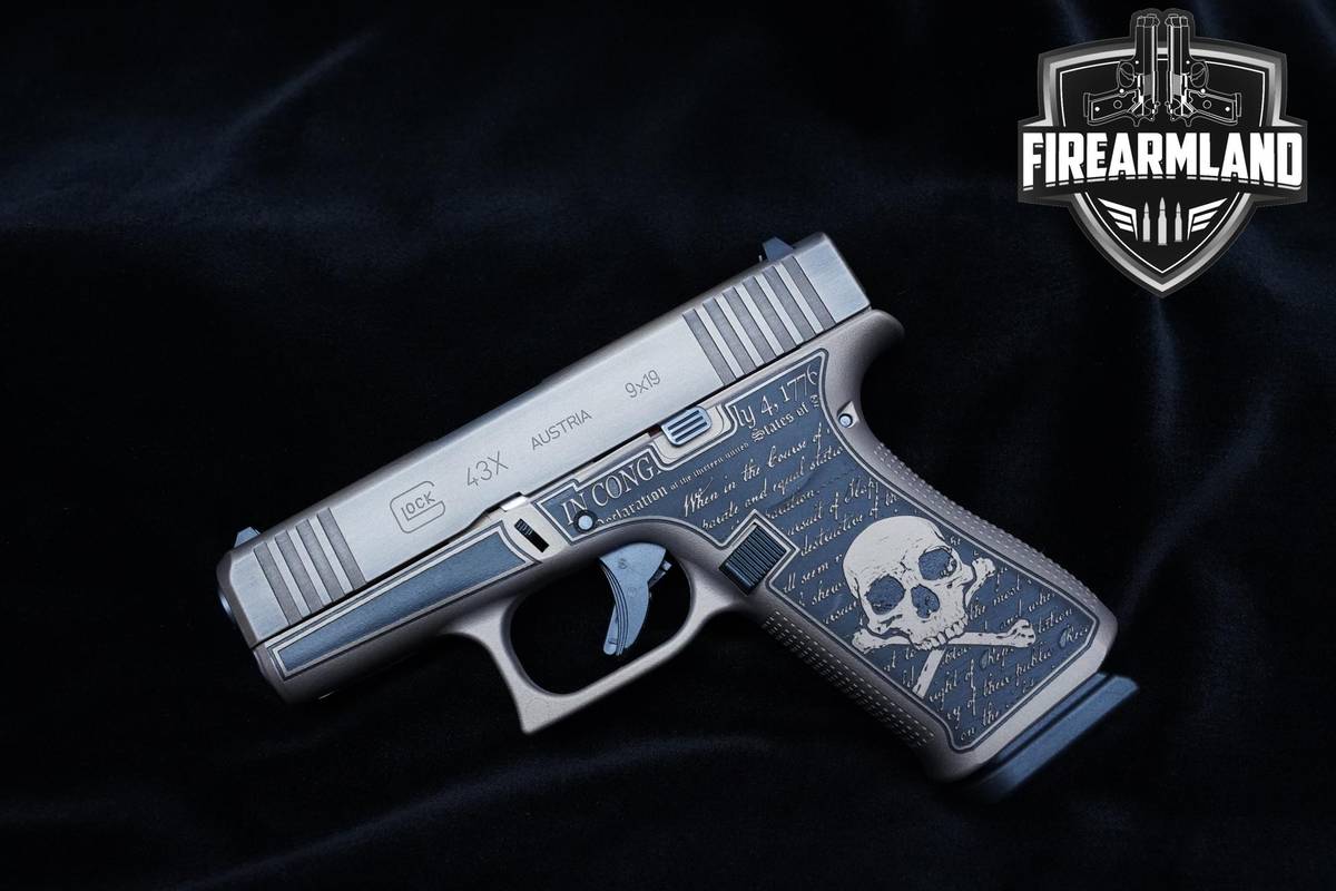 Glock 43X Join or Die 3.41" Burnt Bronze Glock-43X G43X +2 MAGS & ORIG CASE