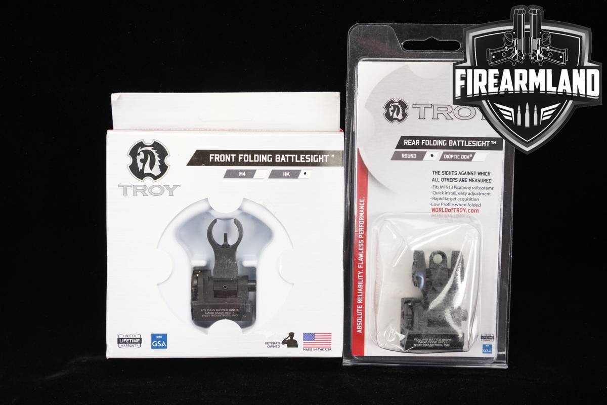 Troy Industries Folding Battle Sights with HK Style Front FBS