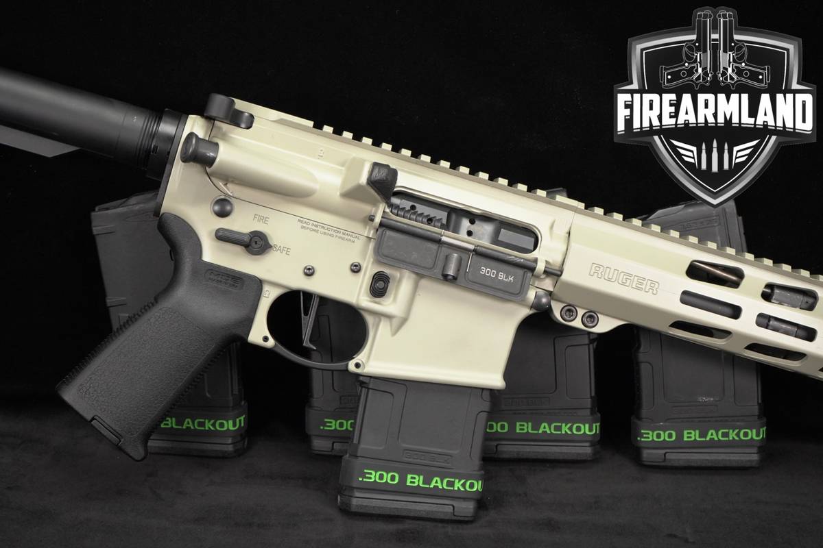 Ruger AR-556 300 Blackout AR15 16.1" Two-Tone Tan & Black AR556 15 +5 MAGS