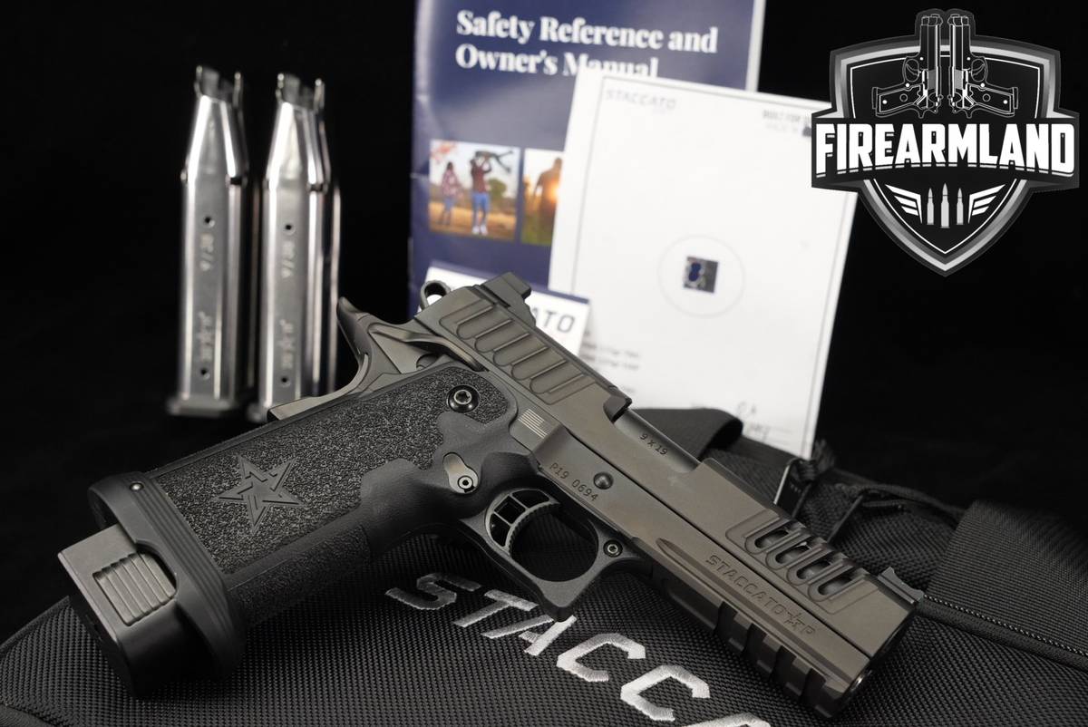 Staccato P 9mm Optics-Ready Blued STI 1911 2011 +3 MAGS & ORIG CASE