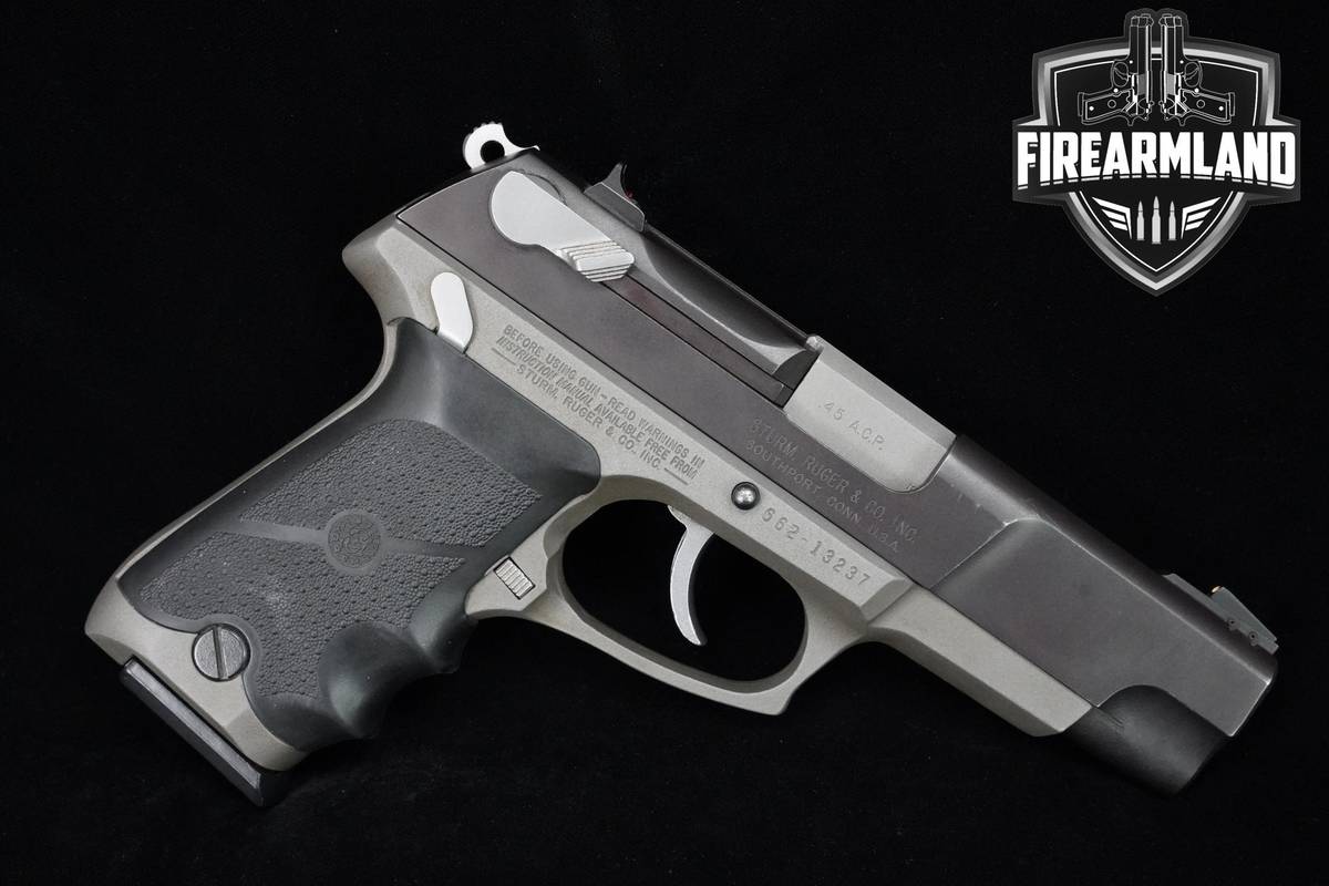 2000 Ruger P90 45-ACP 4.5" Ruger-P90 P-90 +4-MAGS & OG-CASE