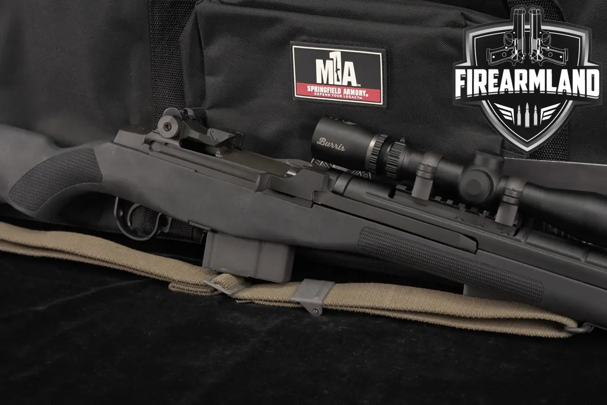 Springfield Armory M1A Scout Squad 308 Winchester +BURRIS SCOPE, CASE