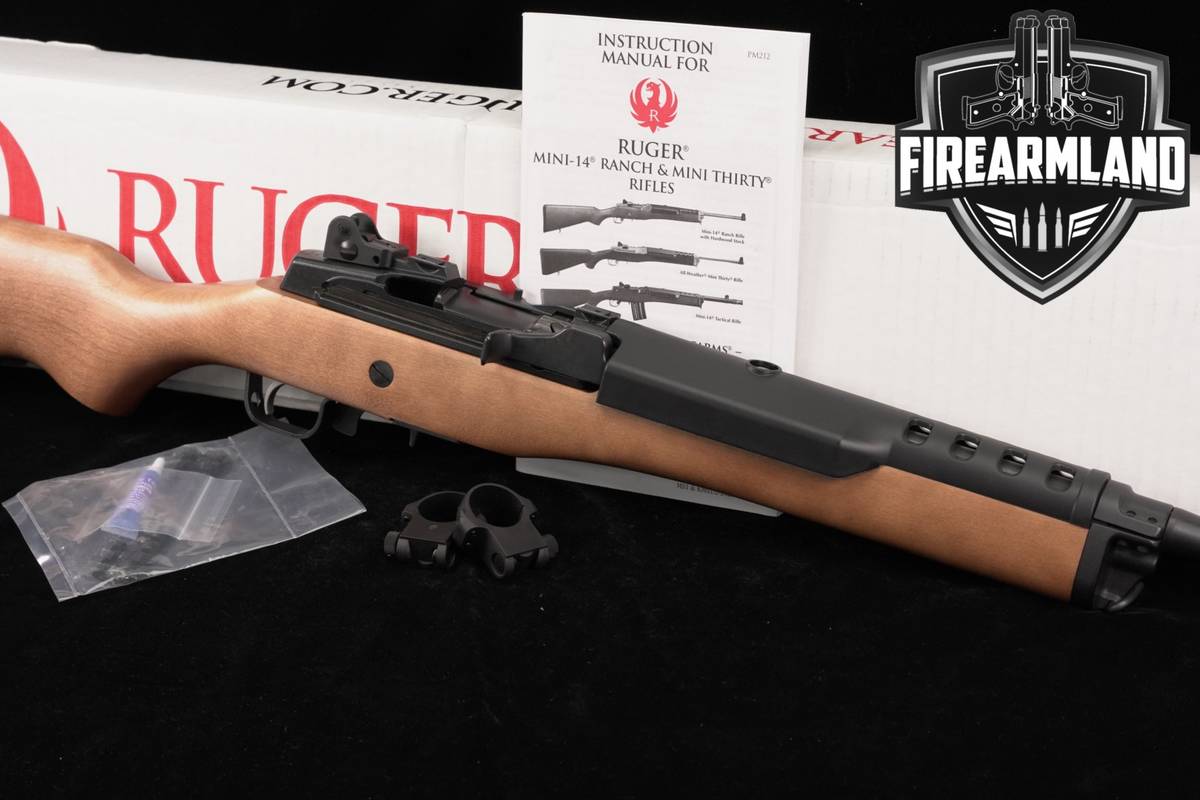 Ruger Mini-14 Ranch Rifle 5.56 NATO 18.5" Blued & Wood Mini14 +ORIG BOX