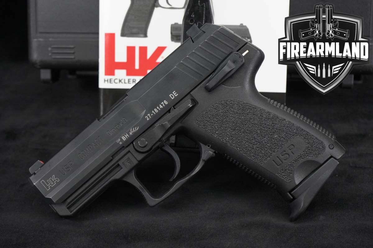 Heckler & Koch USP Compact Variant 1 H&K 9mm 3.58" +2 MAGS & ORIG CASE