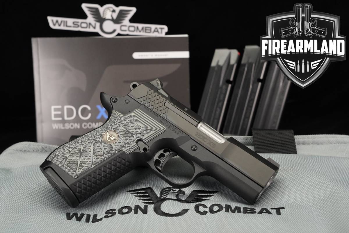 Wilson Combat WC EDC X9 9mm 3.25" Stainless EDCX9 +4 MAGS & ORIG CASE