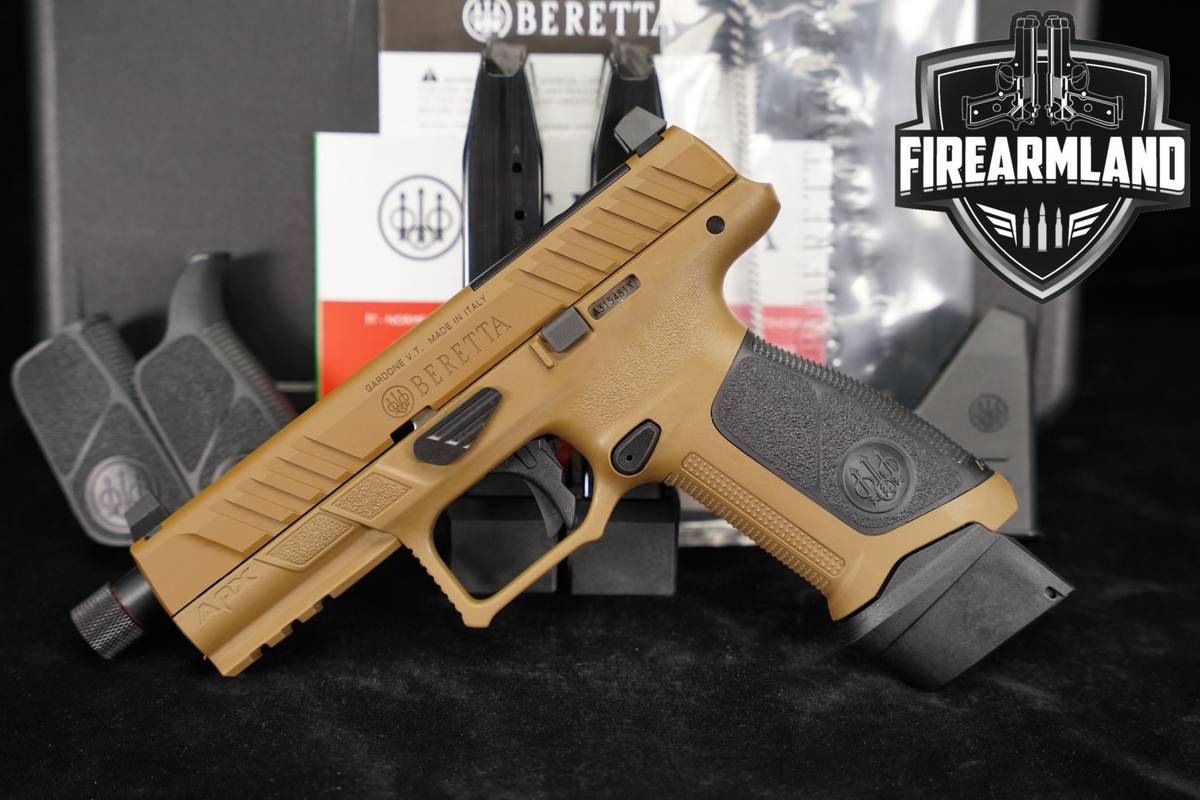 Beretta APX A1 Tactical 9mm Optics-Ready FDE APXA1 +3 MAGS & ORIG CASE