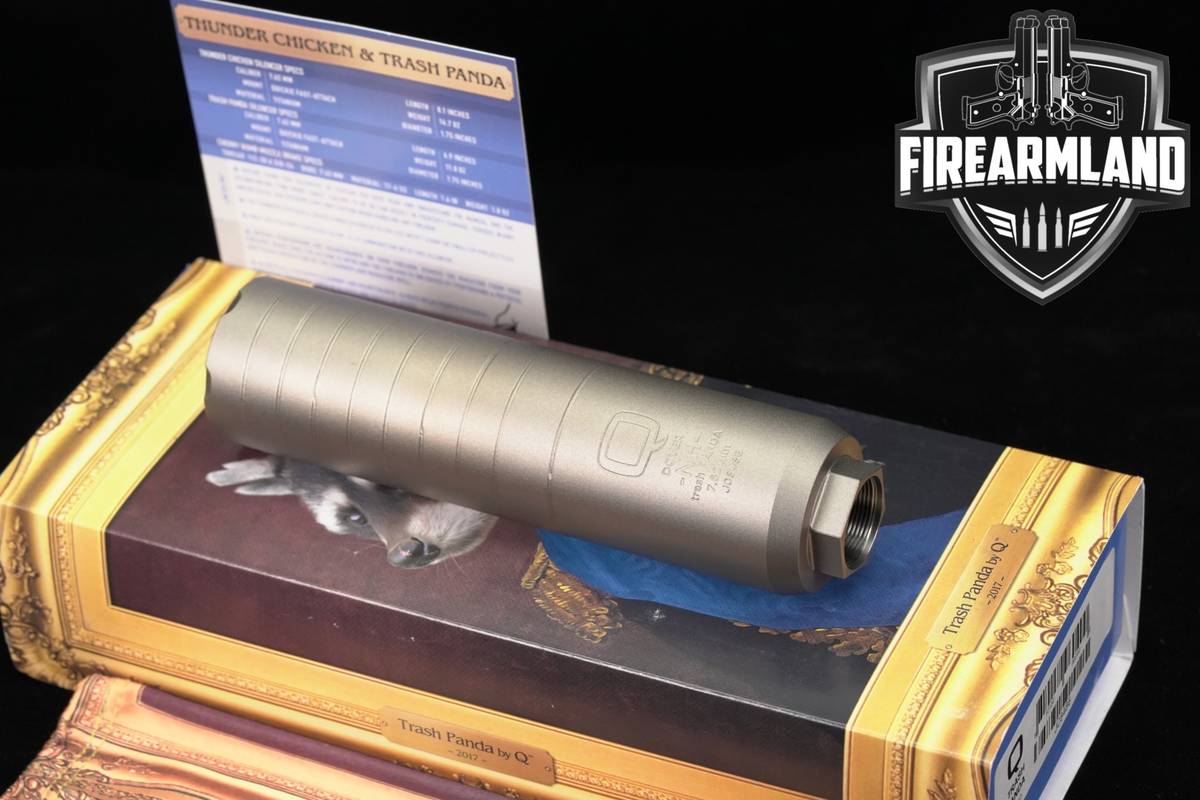 Q Trash Panda Suppressor Titanium Quickie Fast Attach 7.62 300 +BOX