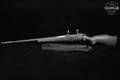 Weatherby Mark V Accumark Left-Hand .338-378 Wby. Mag. Stainless & Black/Gray Spiderweb in Very Good Condition Image 3