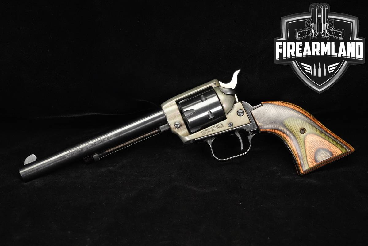 Heritage Manufacturing Rough Rider 22 WMR 6.5" Two-Tone Blued & Silver