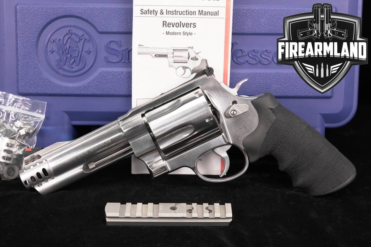 Smith & Wesson Model 460V 460 S&W Magnum 5" Satin Stainless V +ORIG CASE