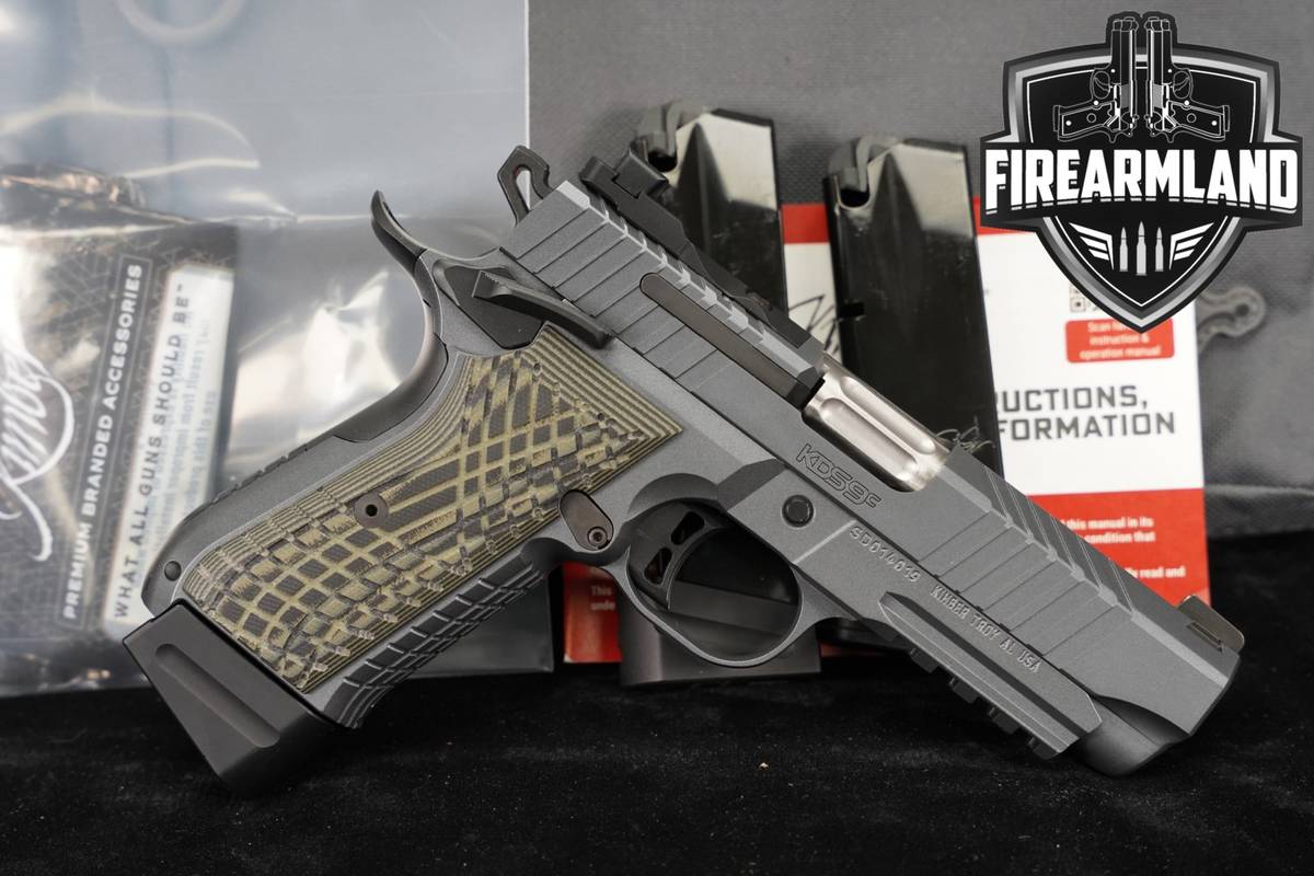 Kimber KDS9c Rail 9mm Optics-Ready 1911 4" KDS-9 +3 MAGS, ORIG CASE