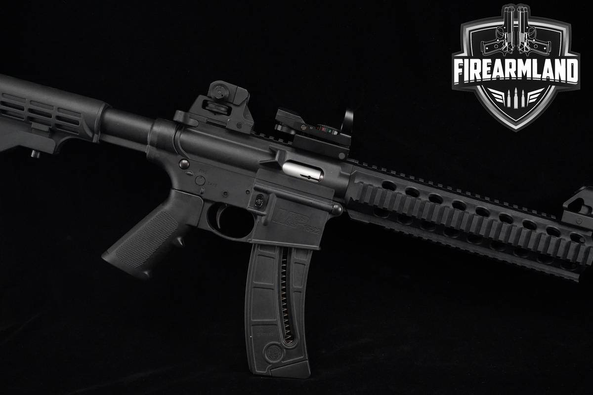 Smith & Wesson S&W M&P15-22 22LR AR-15 AR15 M&P-15 16" Black +Red Dot