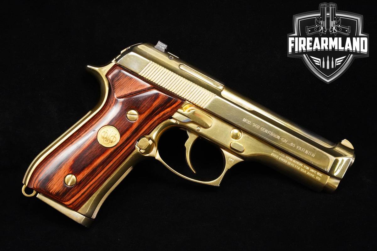 MOB BOSS Beretta Model 96D Centurion 40 S&W Gold Beretta 96D Centurion 96-D