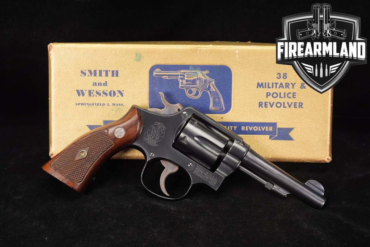 1948-1949 Smith & Wesson 38 MILITARY POLICE S&W 38Special 4 Blued +ORIG BOX