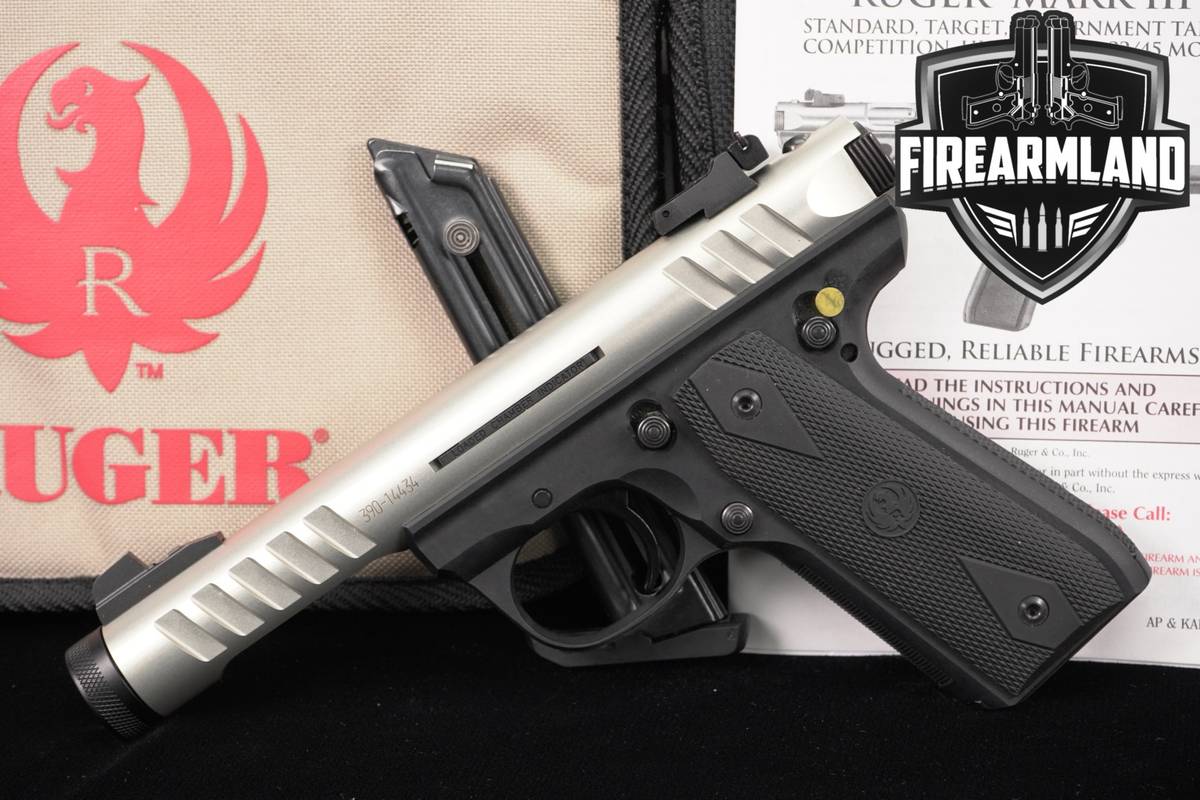 Ruger 22/45 Lite Mark III 22LR 4.4" Gold Anodized MK 3 +2 MAGS & ORIG BOX
