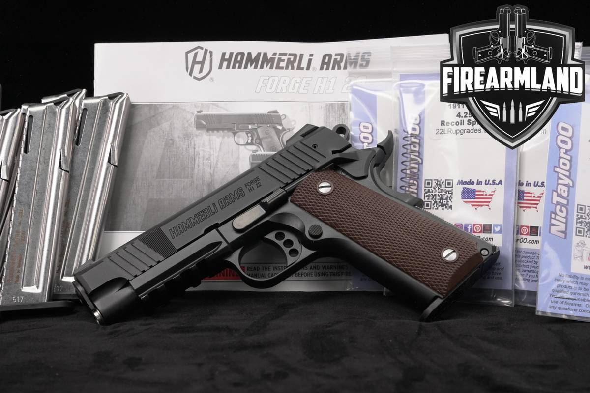 Hammerli Arms Forge H1 22 22LR 1911 4.25" +9 MAGS