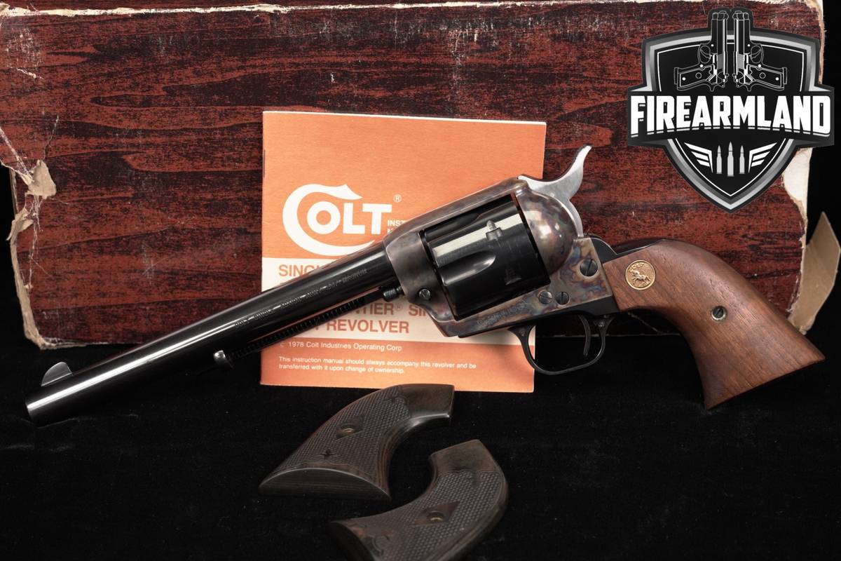 1981 Colt Single Action Army Third Generation 357 Magnum 7.5" SAA +ORIG BOX