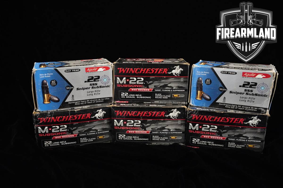 22LR Ammo Sub-Sonic 22-LR 4200 ROUNDS
