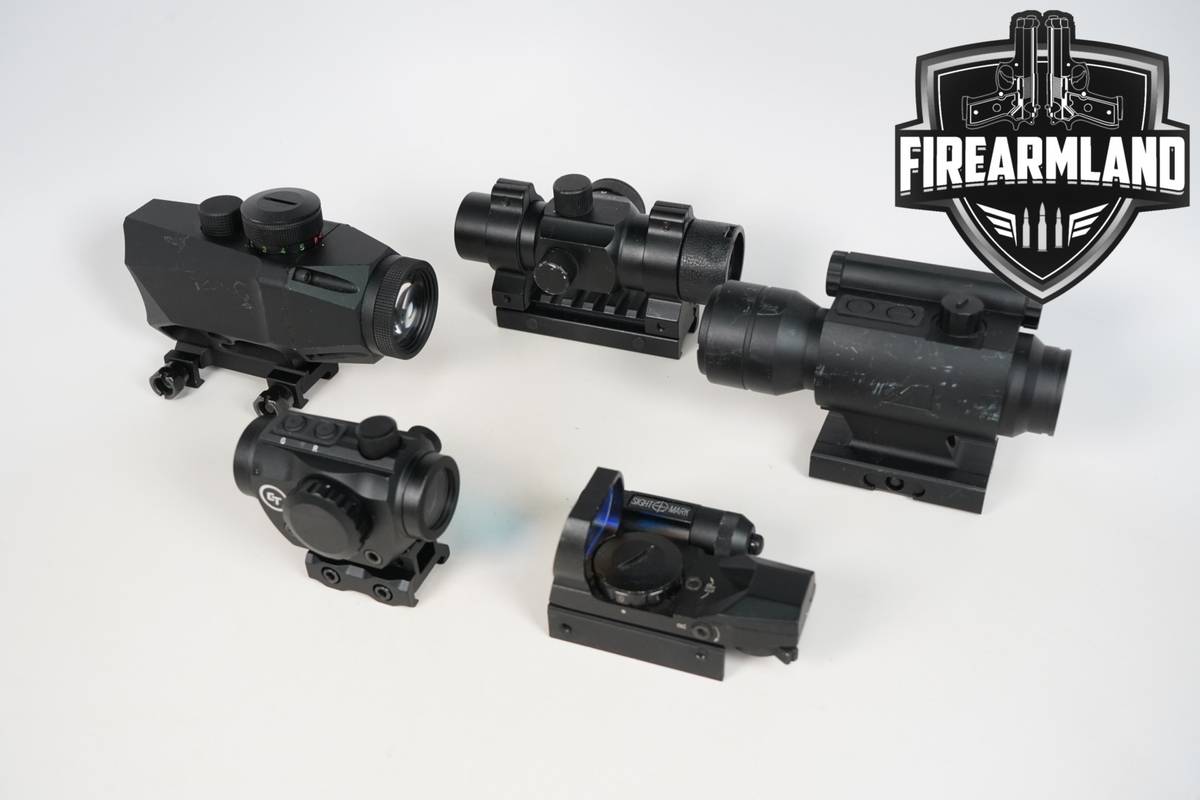 FIVE RED DOT SIGHT LOT 5 Pack Sightmark Crimson Trace Monstrum RDS