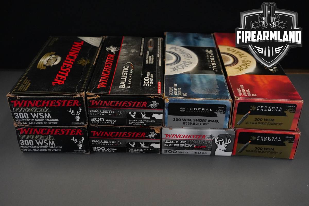 300 WSM Ammo 300-WSM Ammunition 160 ROUNDS