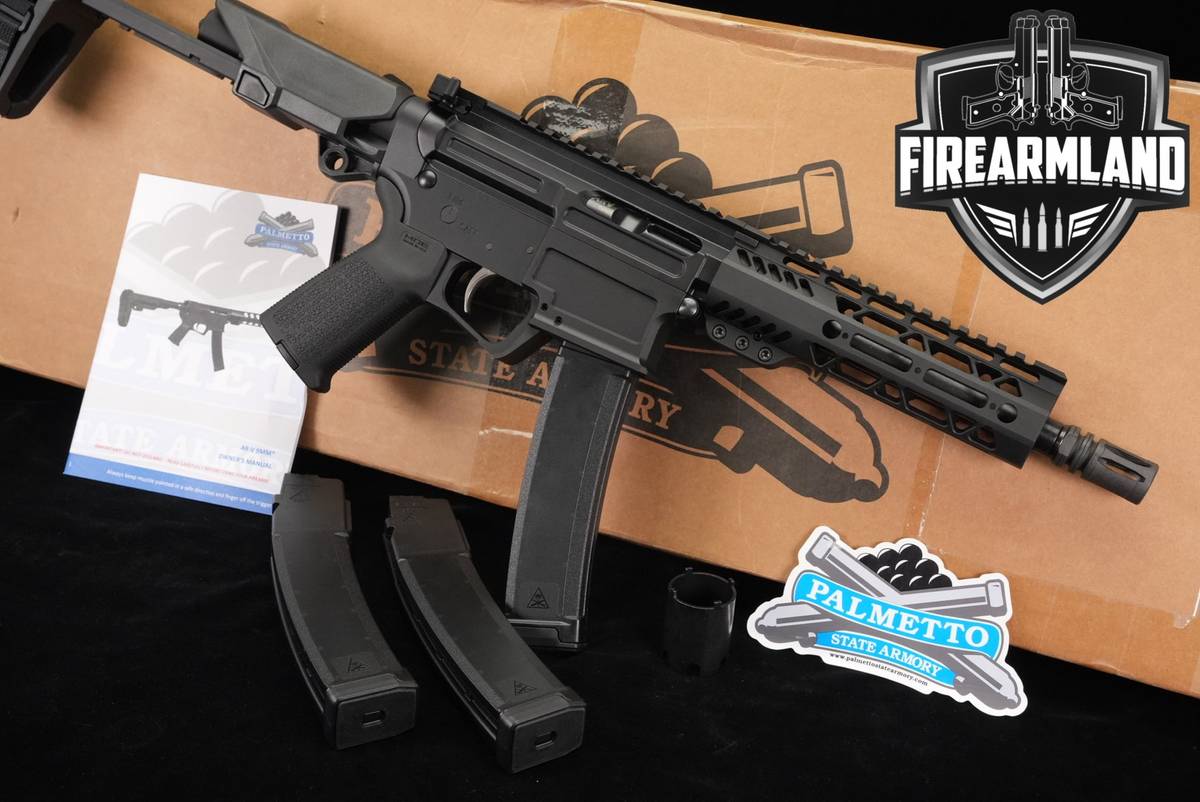 Palmetto State Armory PSA AR-V 9mm AR9 9 8" ARV +3 MAGS & ORIG BOX