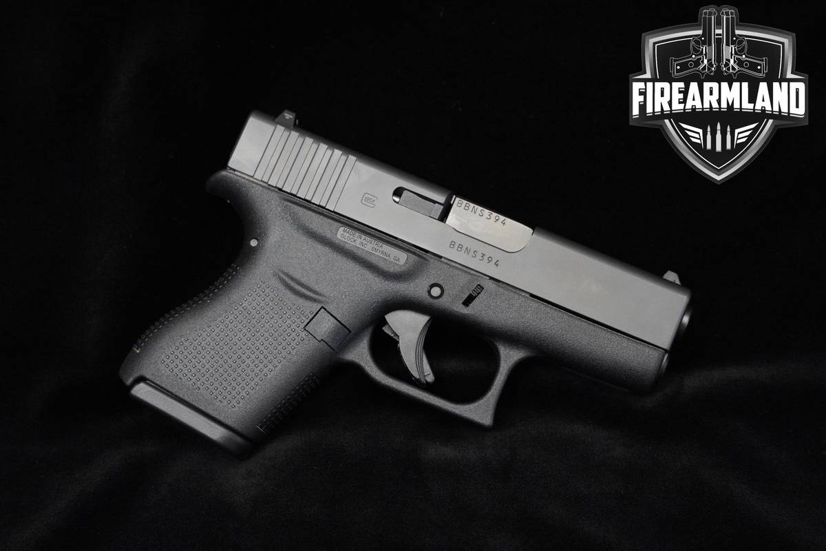 Glock 43 Slimline 9mm 3.41" Tenifer Glock G43 +2 MAGS & ORIG CASE