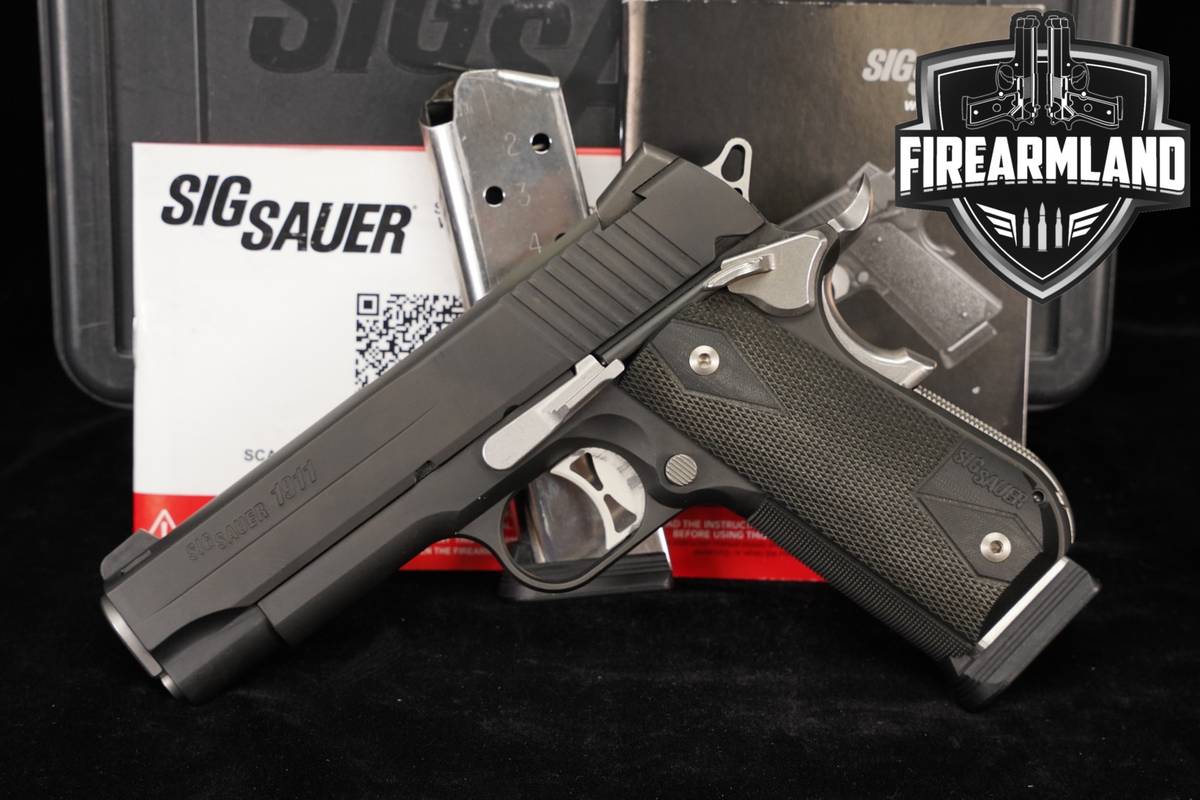 Sig Sauer 1911 Fastback Carry Nightmare 45 ACP 4.2" +2 MAGS & ORIG CASE