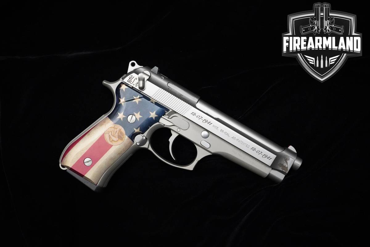 2000 Beretta Model 96 Type F Inox United We Stand Commemorative 40 S&W 4.9"