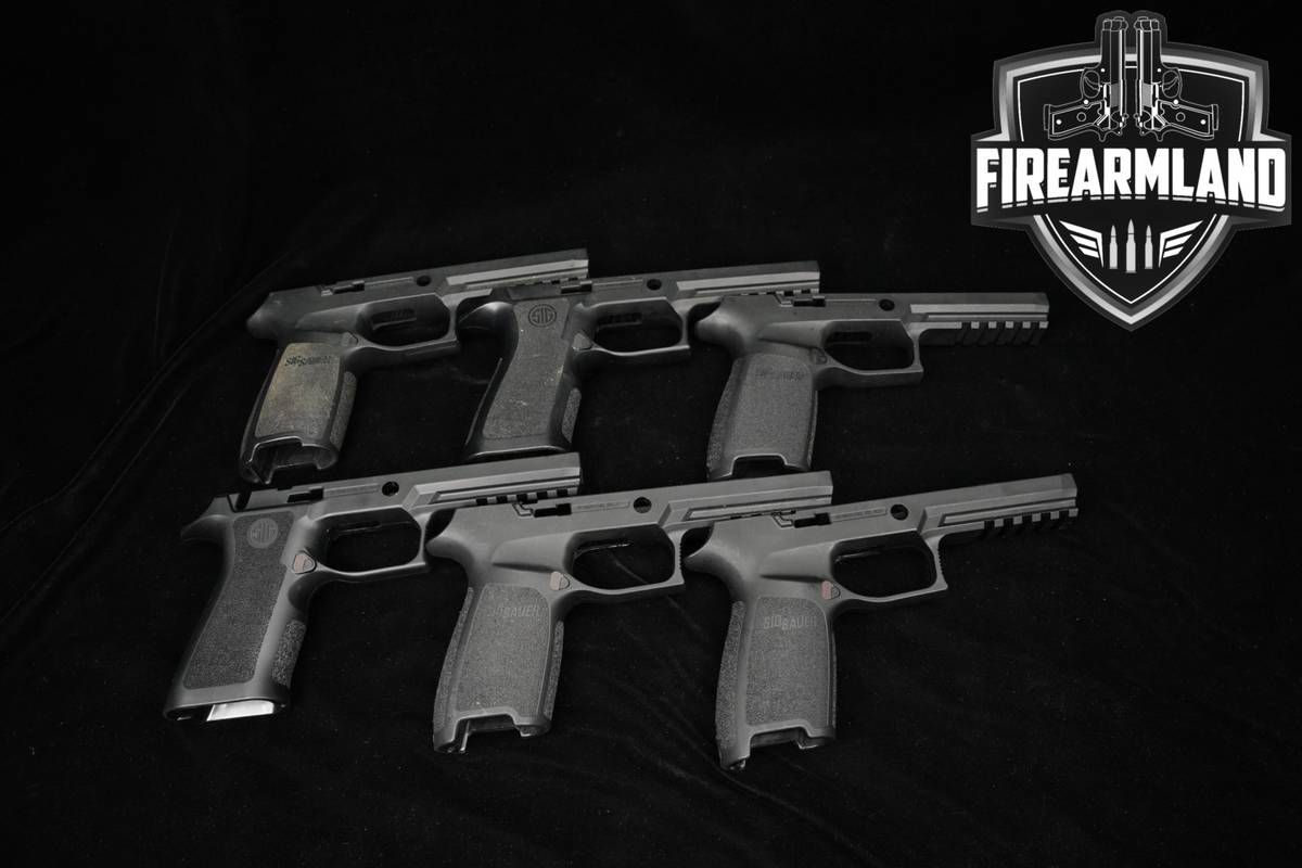 SIX Sig Sauer P320 Grip Module Lot Pistol Grips P-320