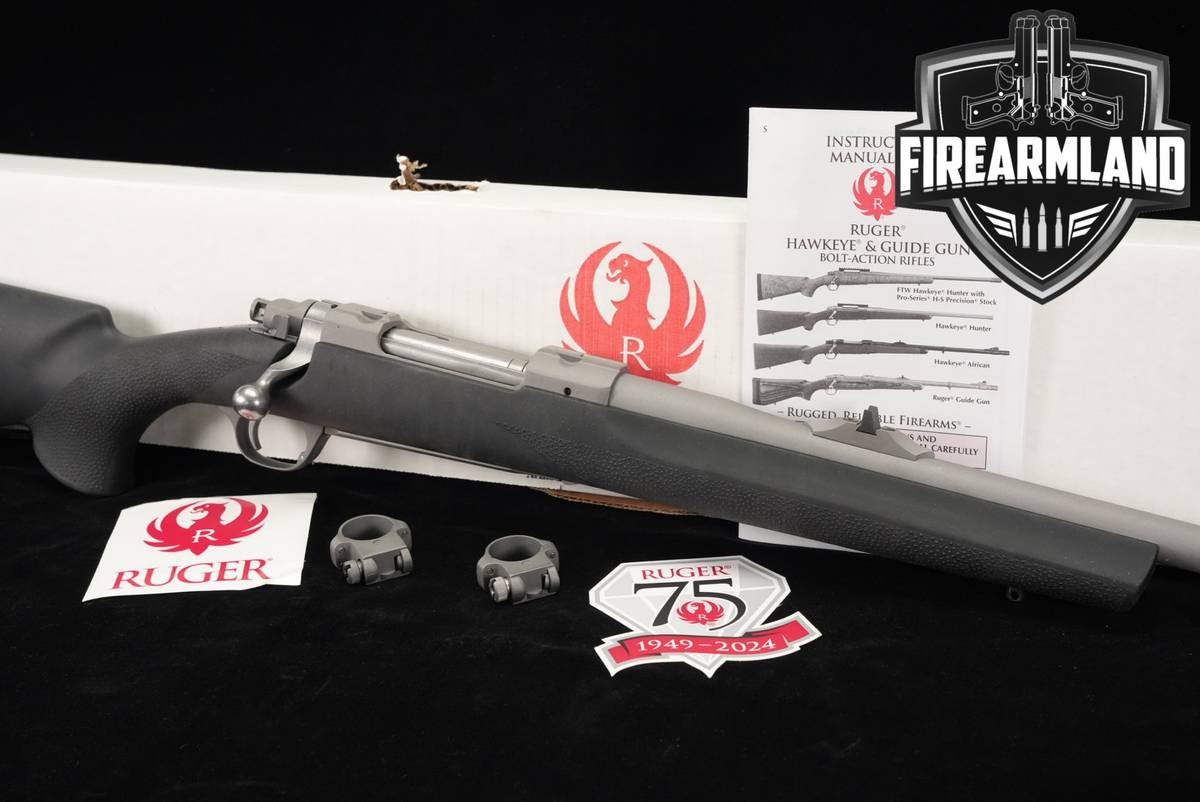Ruger M77 Hawkeye Alaskan 300 Win Magnum 20" Stainless & Synthetic M 77