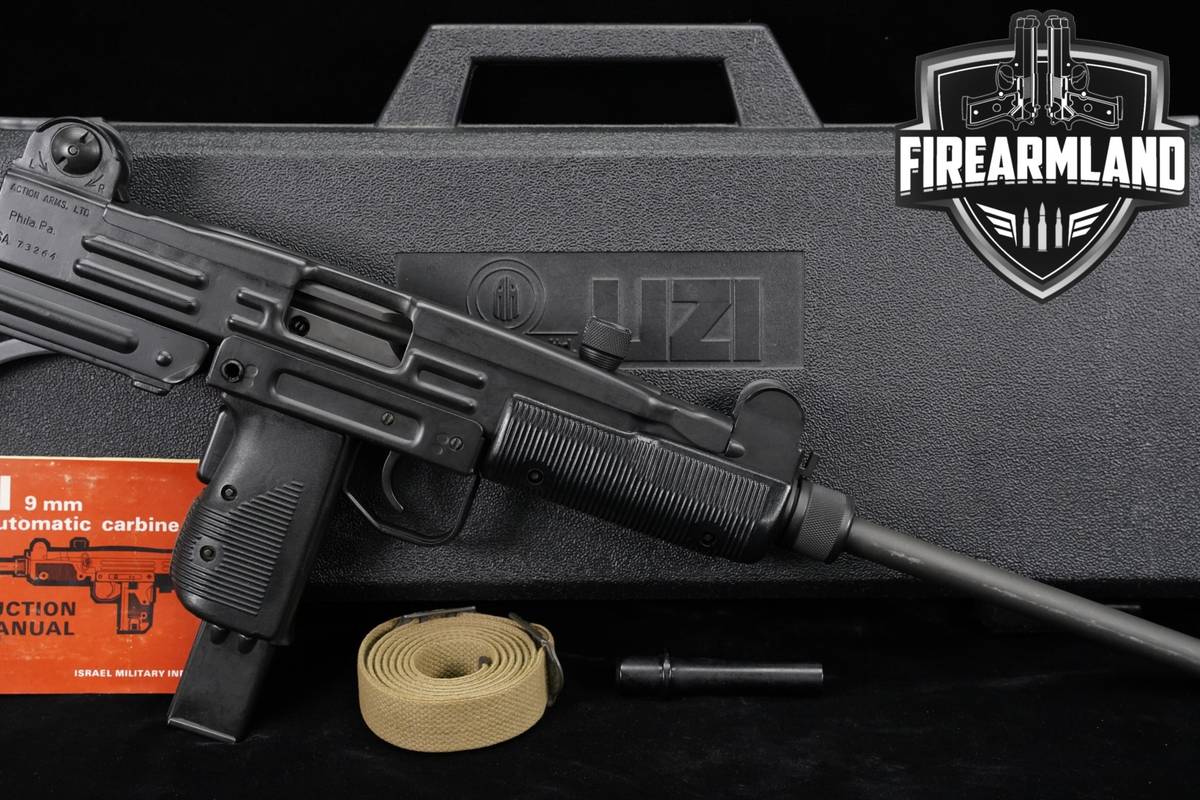 PRE-BAN 1989 IMI UZI Carbine Model B 9mm 16" +ORIG CASE, DISPLAY BARREL