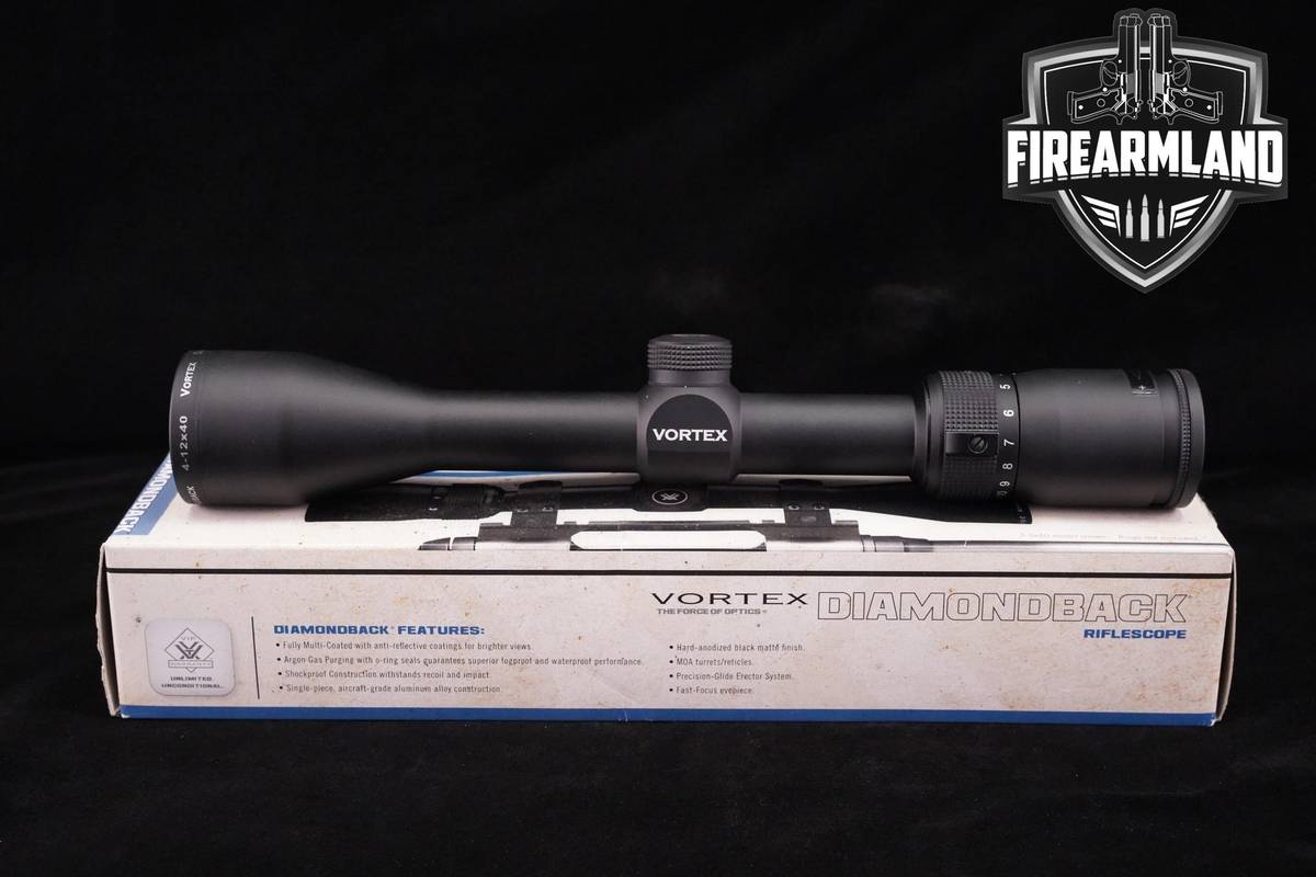 Vortex Optics Diamondback 4-12X40MM Dead Hold BDC MOA Reticle SFP +ORIG BOX