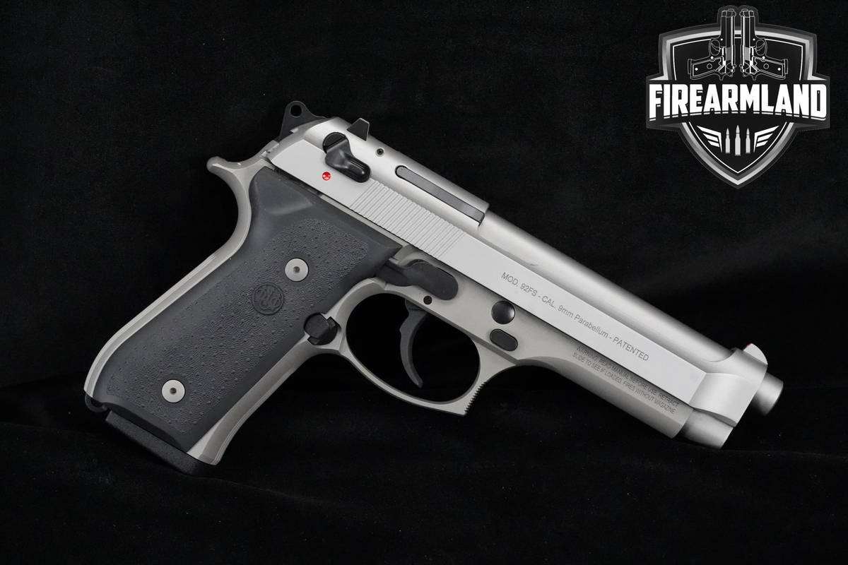 Beretta 92FS Inox 9mm Stainless Steel Beretta-92FS 92-FS 2 MAGS & ORIG CASE