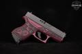 Glock 43 Glocks & Roses .380 ACP Rose/Maroon in Like-New Condition Image 3