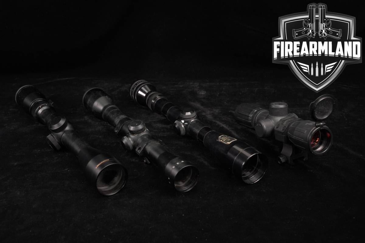 FOUR SCOPE LOT 4 Pack NcSTAR Redfield Simmons Nikon Riflescope Scopes