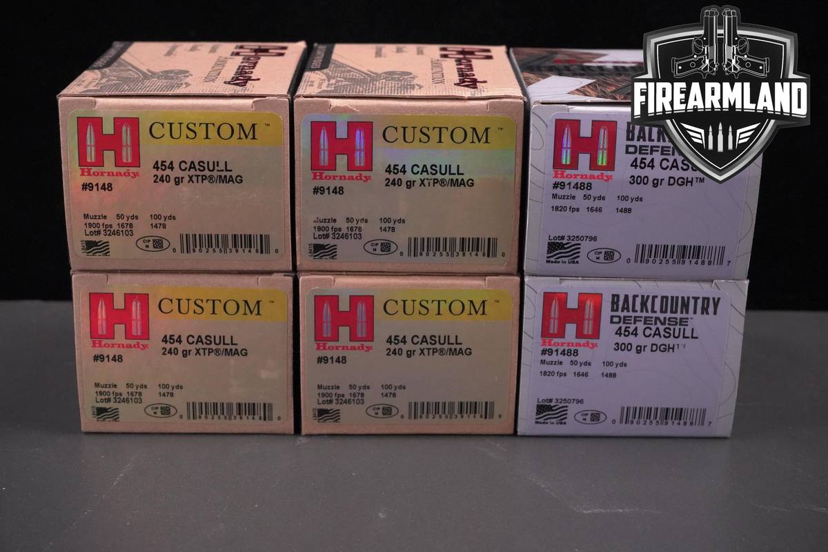 454 Casull Ammo 454-Casull Ammunition 120 ROUNDS