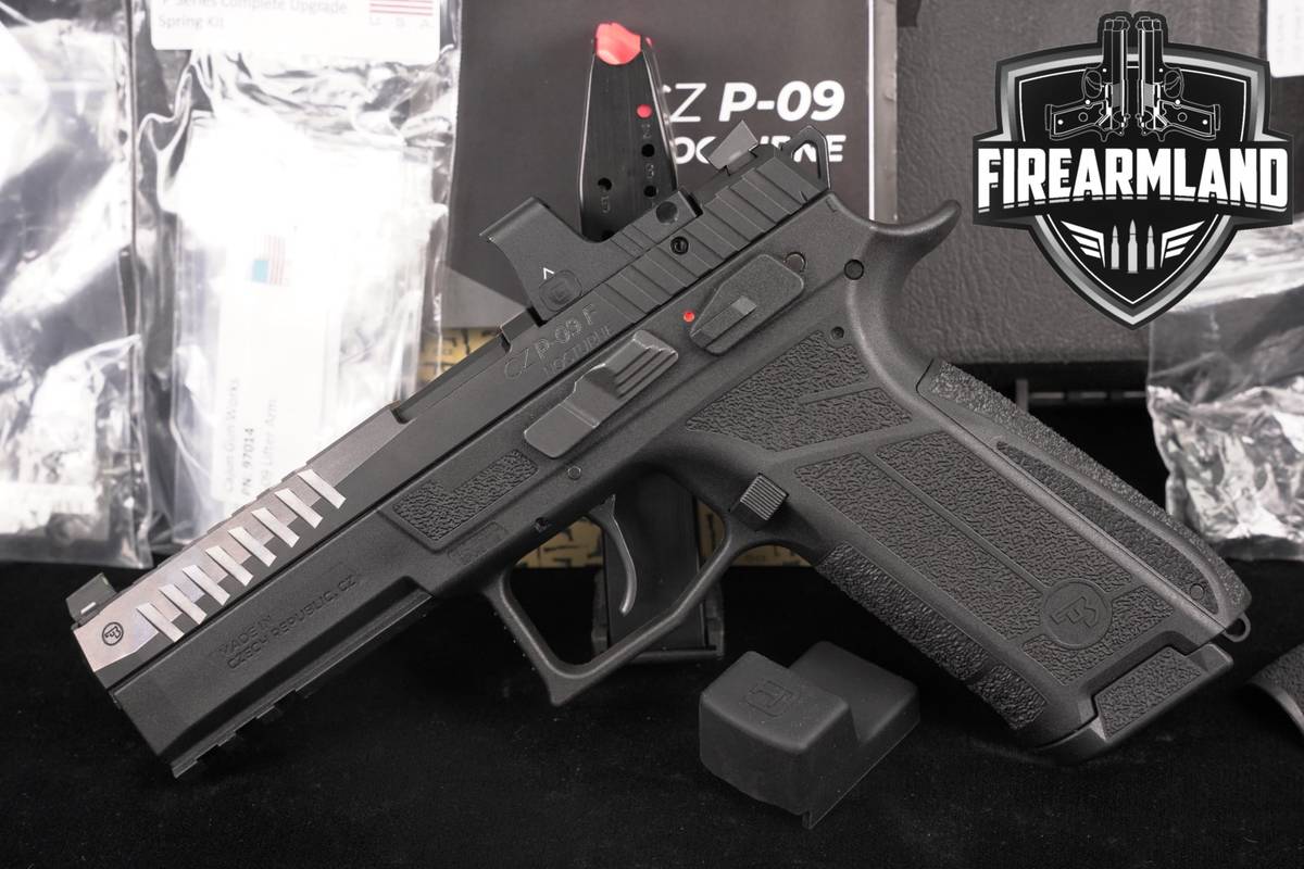 CAJUNIZED CZ P-09 F Nocturne 9mm P09 +2 MAGS, ORIG CASE, OHHUNT OPTICS
