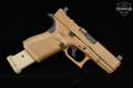 Glock G19 Gen5; Davidson’s Dark Earth Cerakote (Apollo Custom Coating); Aftermarket direct-milled optic cut (non-MOS) 9mm Luger FDE in Good Condition Image 4