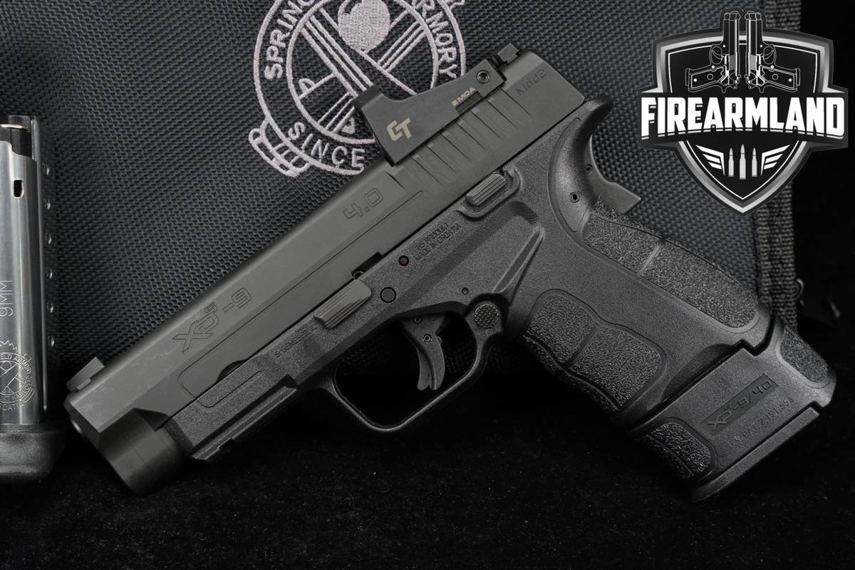 Springfield Armory XD-S Mod2 9mm 4" + CRIMSON TRACE RED DOT, 3 Mags, Case