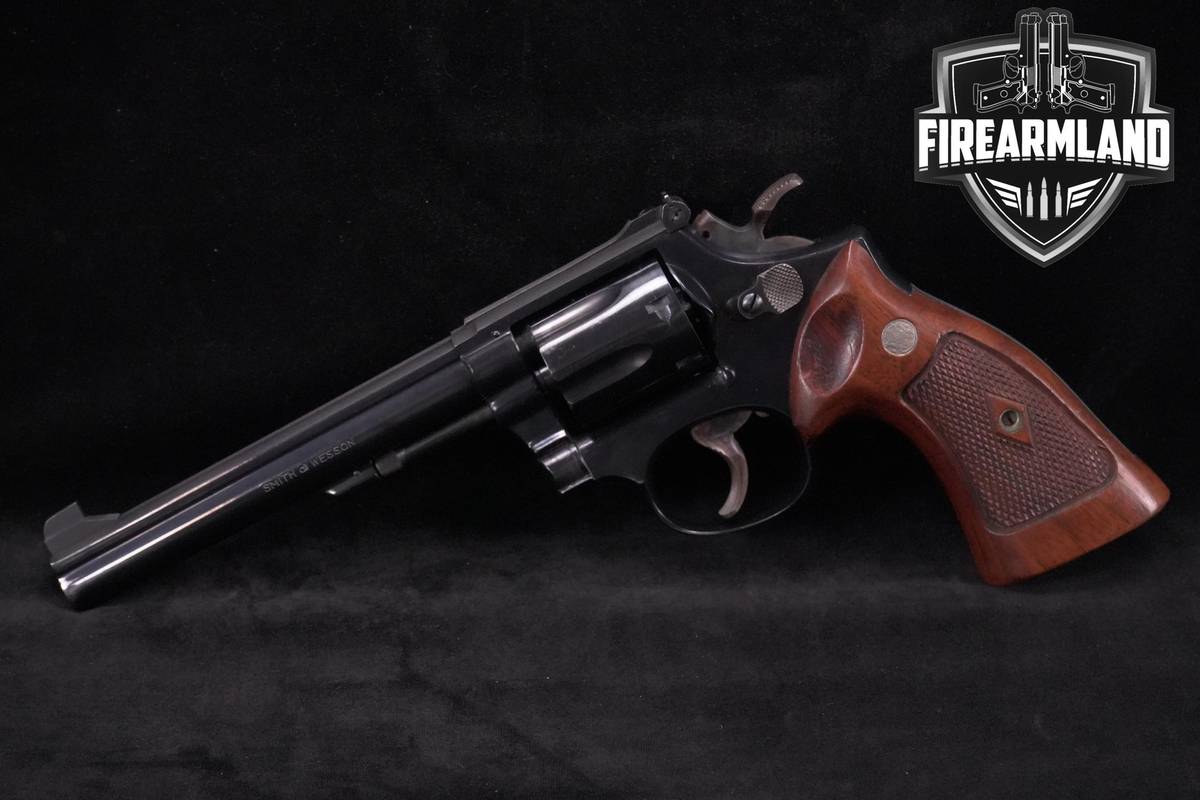 1967 Smith & Wesson S&W Model 14-2 38 Special 6.0" Blued K Frame DA/SA